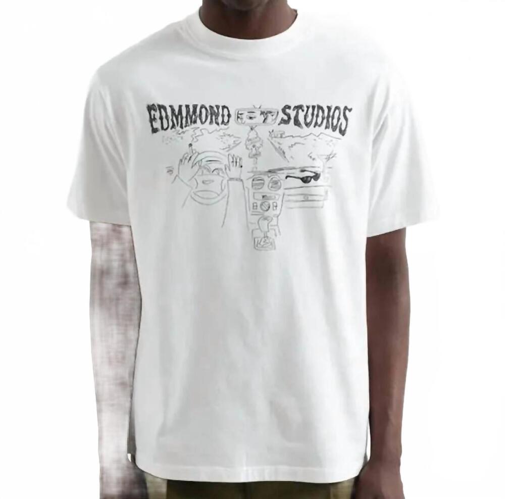 NEW EDMMOND STUDIOS fresh classics tee in white